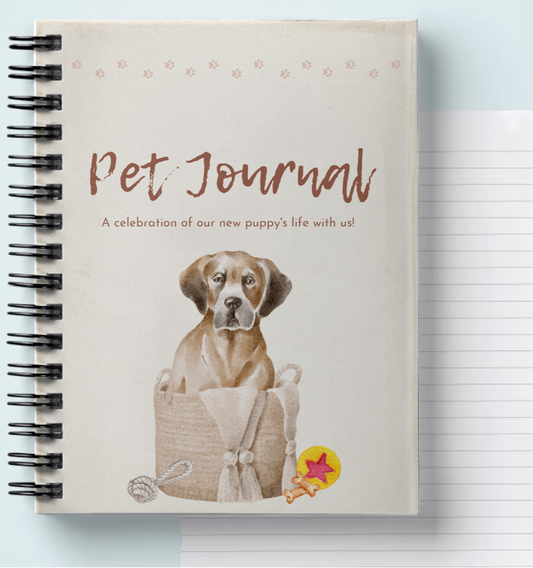 Pet Journal - A celebration of your new puppy's life with you!