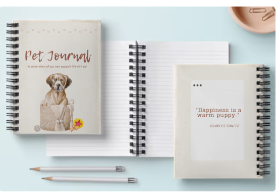 Pet Journal - A celebration of your new puppy's life with you!