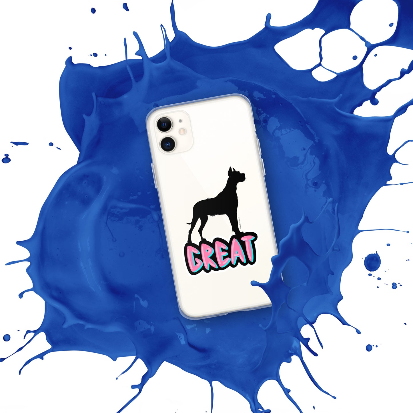 Great Dane Silhouette Clear Case for iPhone®