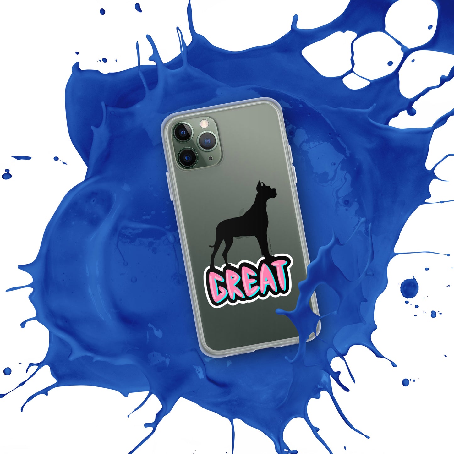 Great Dane Silhouette Clear Case for iPhone®