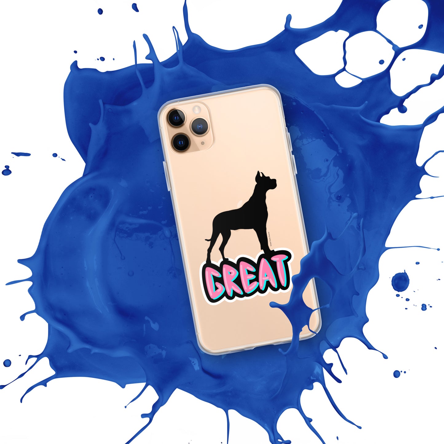 Great Dane Silhouette Clear Case for iPhone®