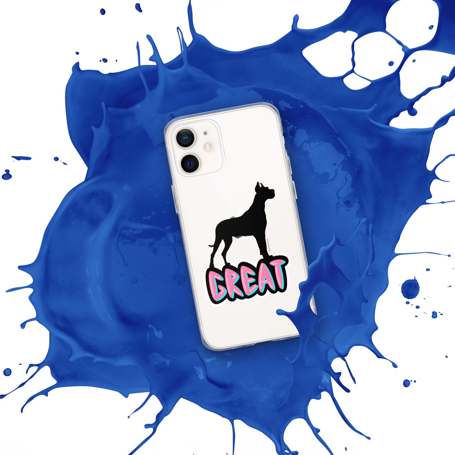 Great Dane Silhouette Clear Case for iPhone®