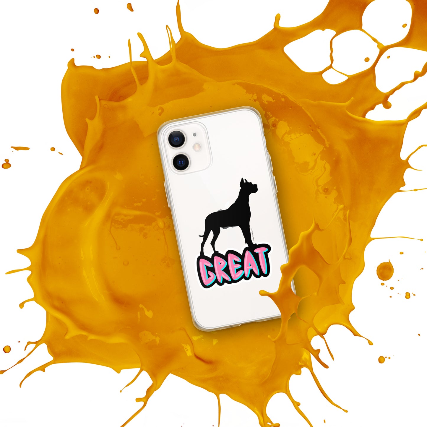 Great Dane Silhouette Clear Case for iPhone®