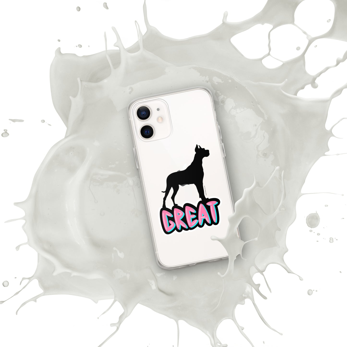 Great Dane Silhouette Clear Case for iPhone®