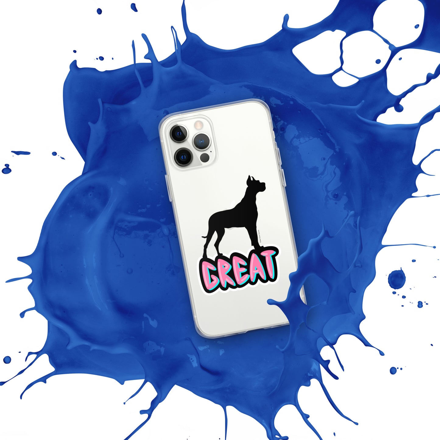 Great Dane Silhouette Clear Case for iPhone®