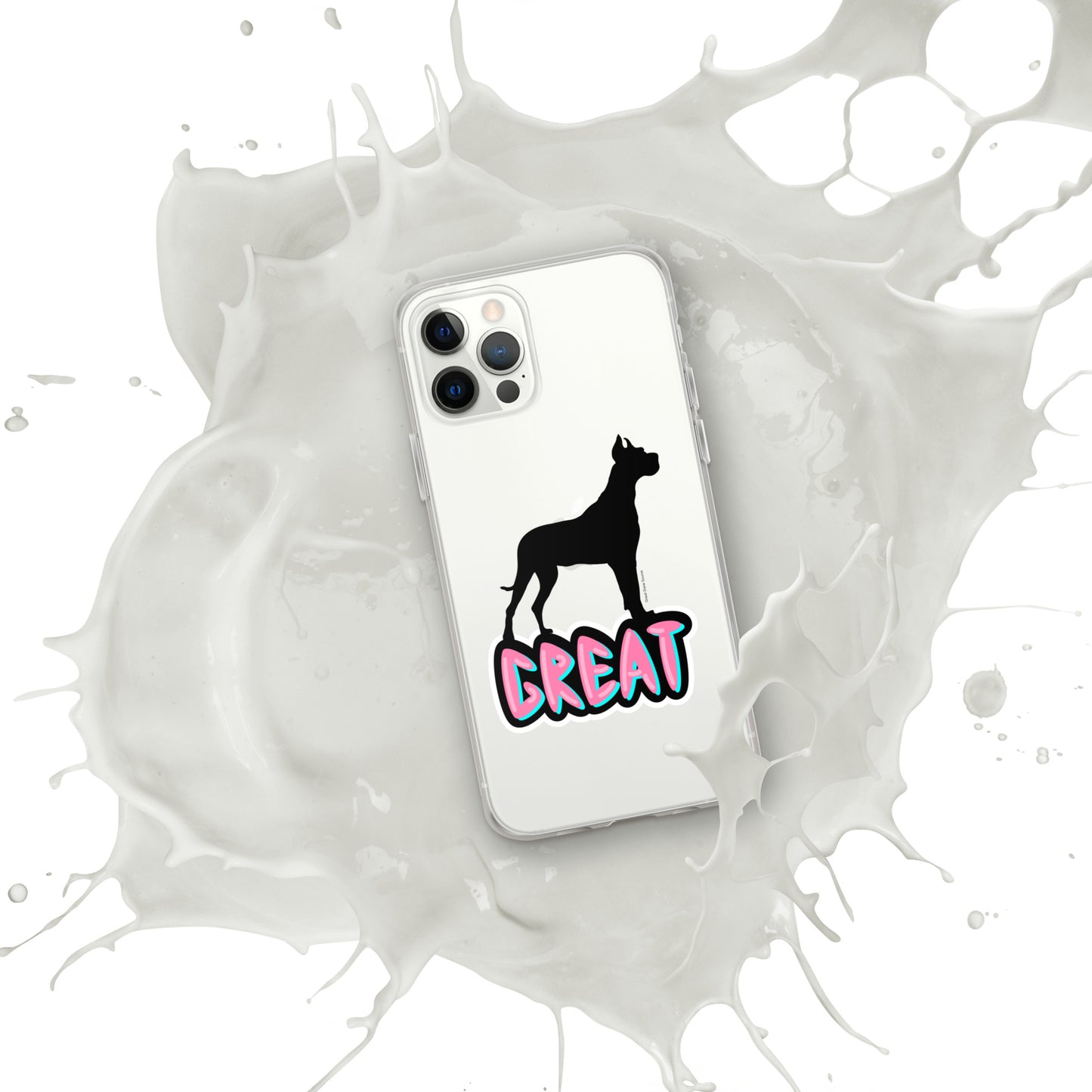 Great Dane Silhouette Clear Case for iPhone®