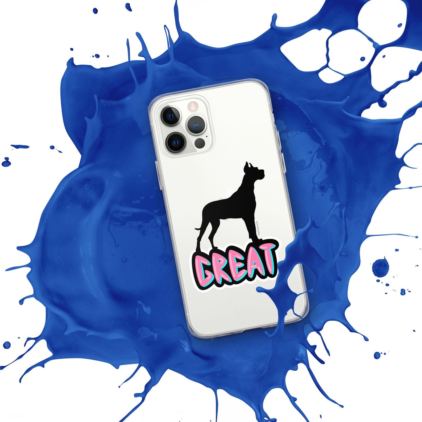 Great Dane Silhouette Clear Case for iPhone®