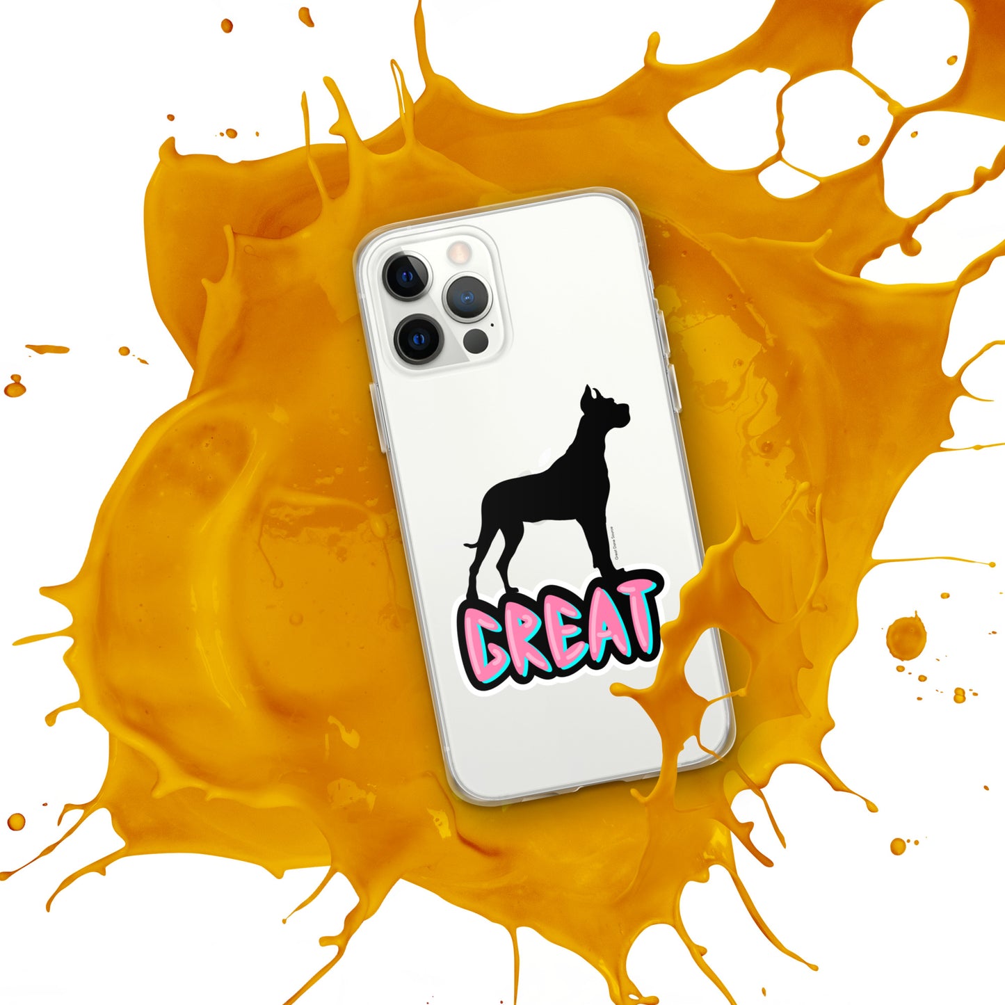 Great Dane Silhouette Clear Case for iPhone®