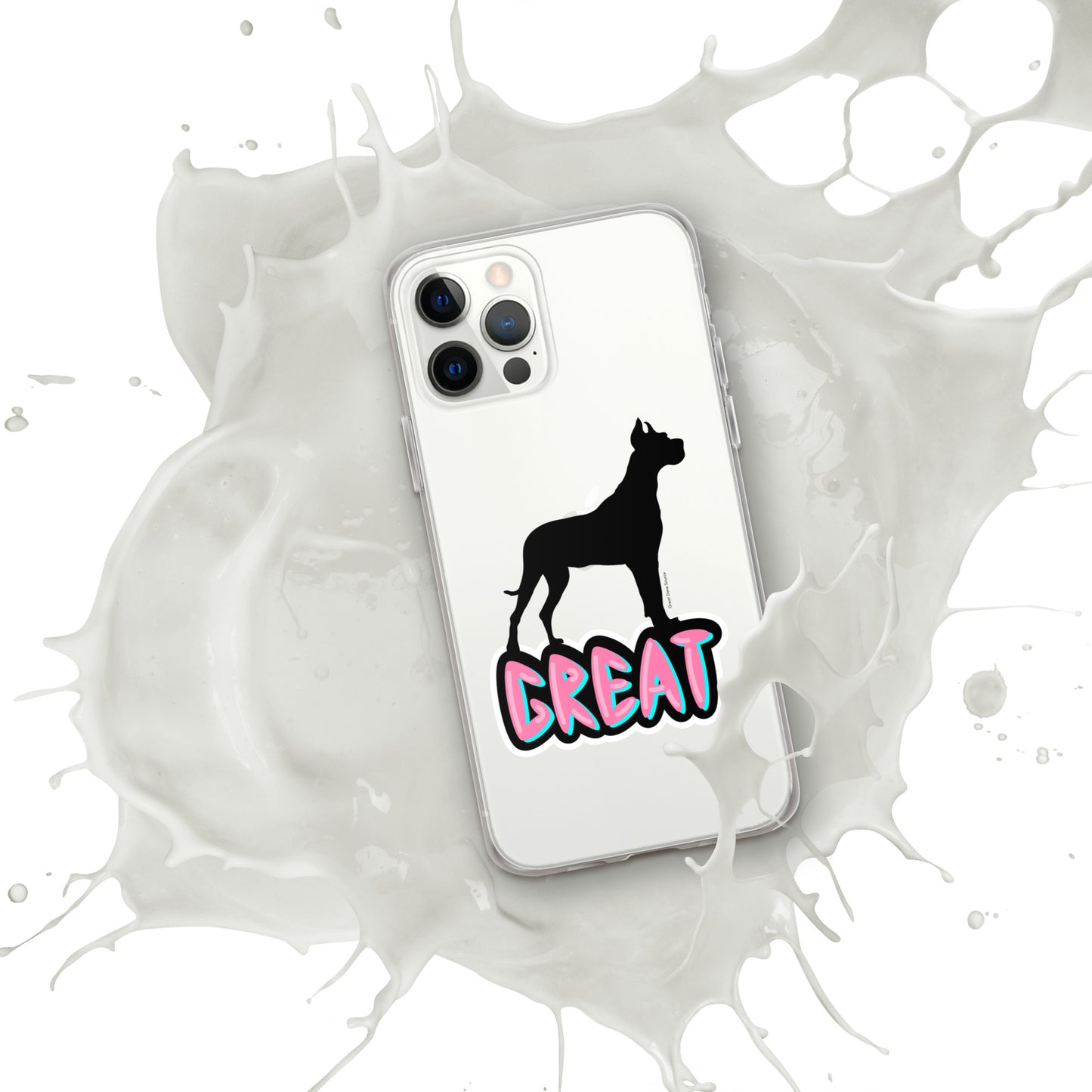 Great Dane Silhouette Clear Case for iPhone®