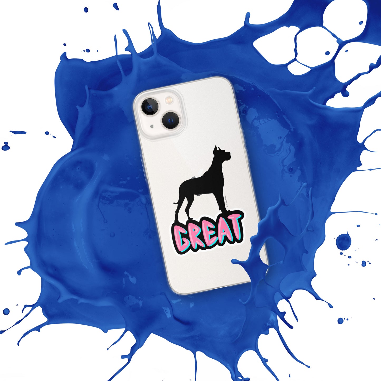 Great Dane Silhouette Clear Case for iPhone®