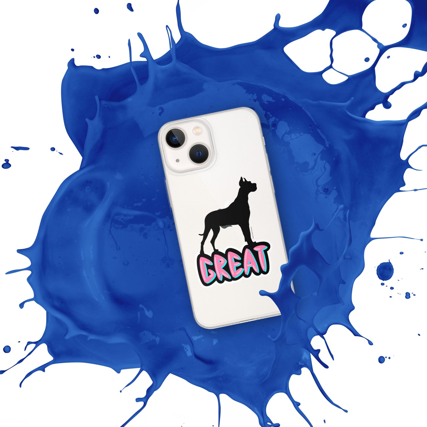 Great Dane Silhouette Clear Case for iPhone®