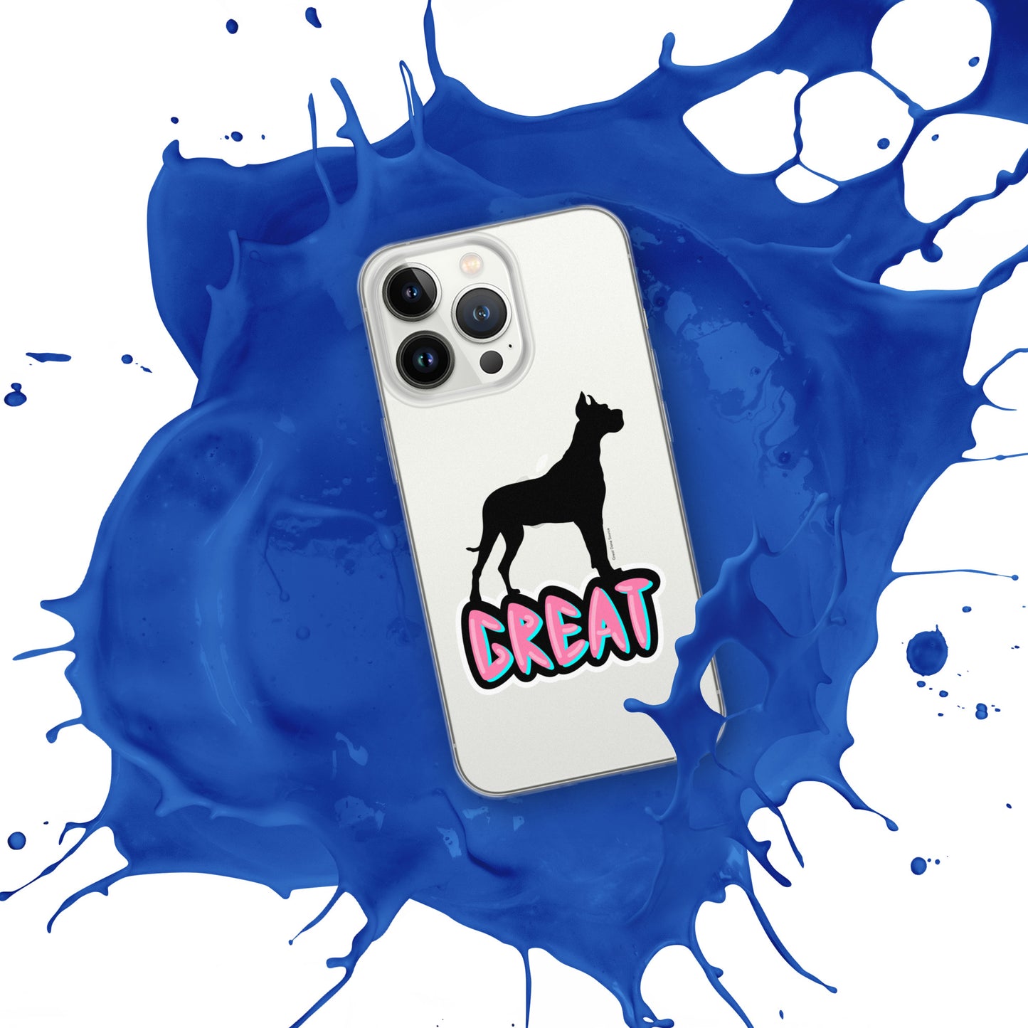 Great Dane Silhouette Clear Case for iPhone®