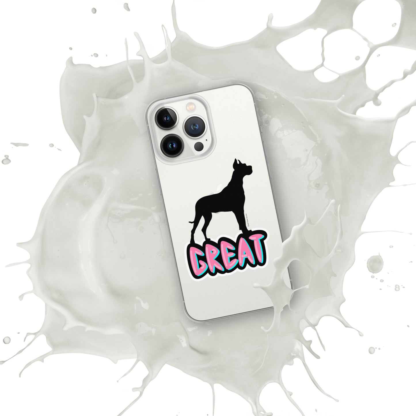 Great Dane Silhouette Clear Case for iPhone®