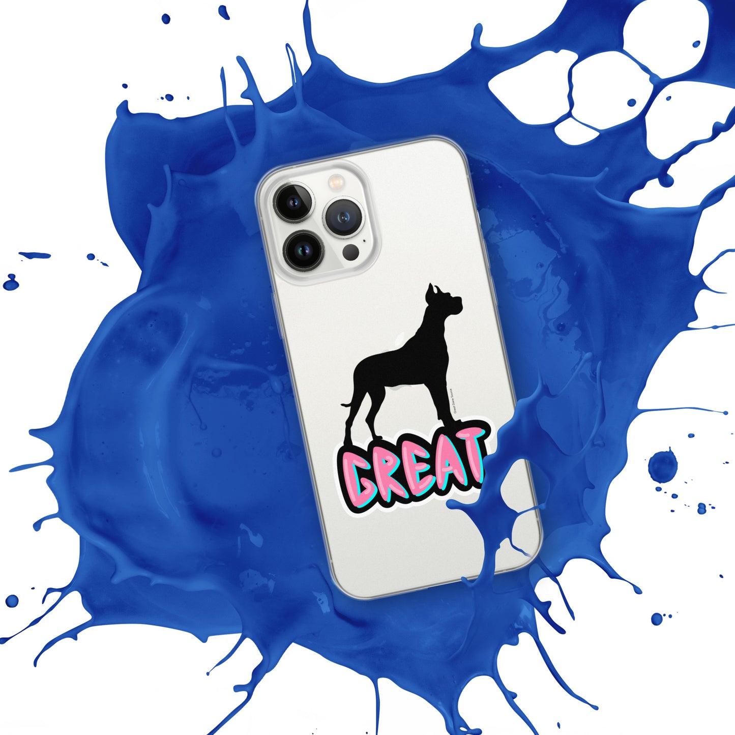 Great Dane Silhouette Clear Case for iPhone®