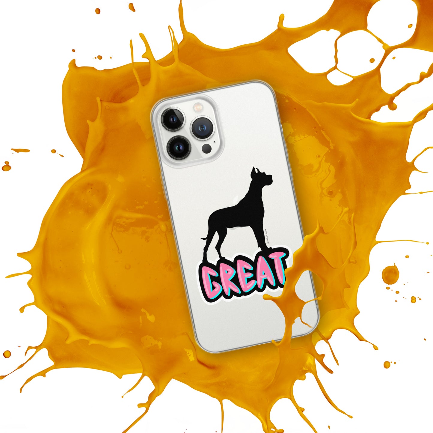 Great Dane Silhouette Clear Case for iPhone®