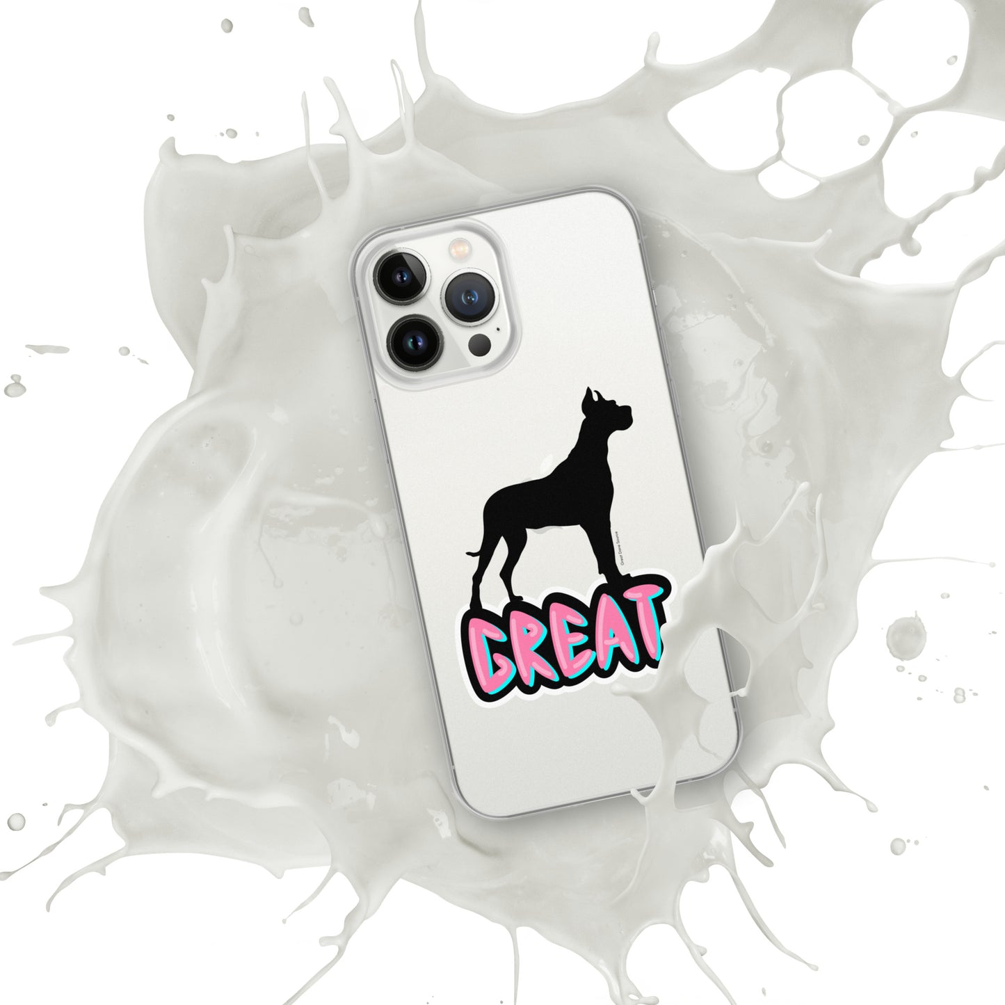 Great Dane Silhouette Clear Case for iPhone®