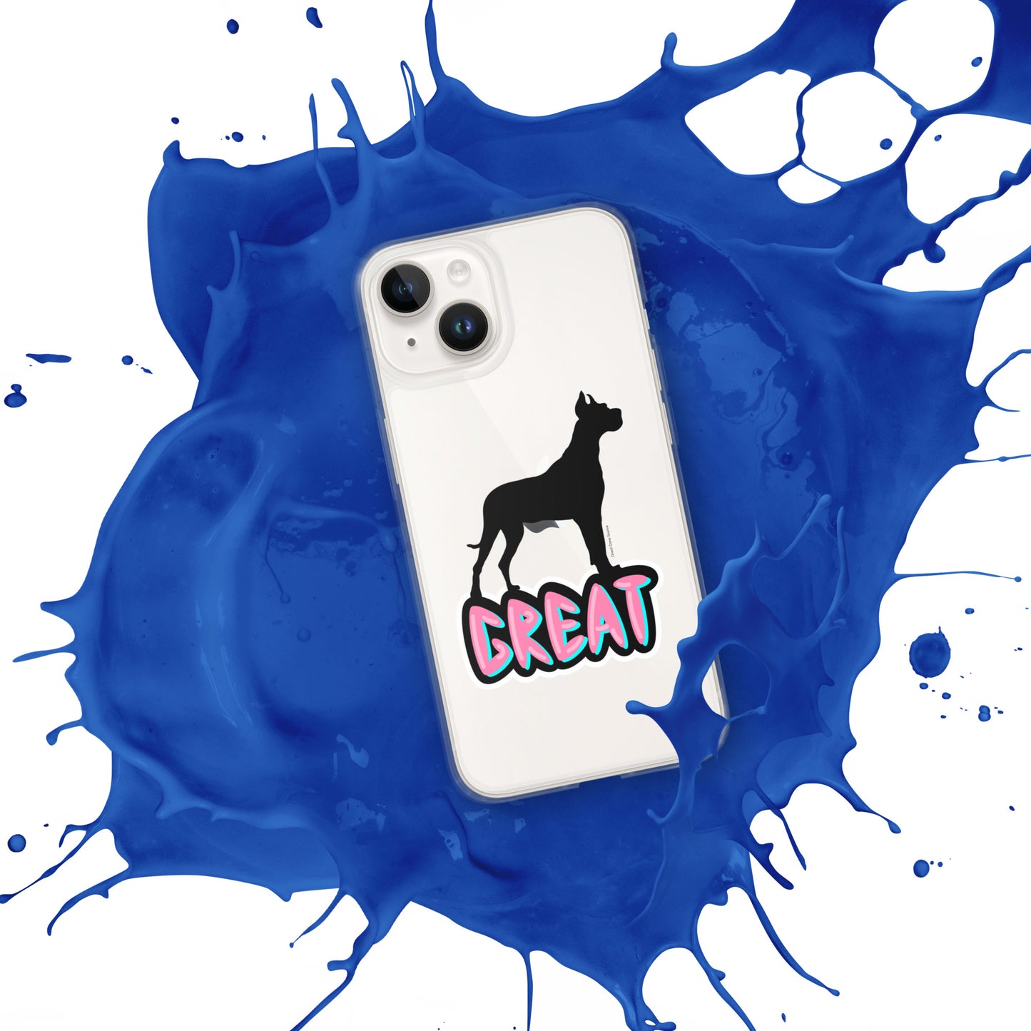 Great Dane Silhouette Clear Case for iPhone®