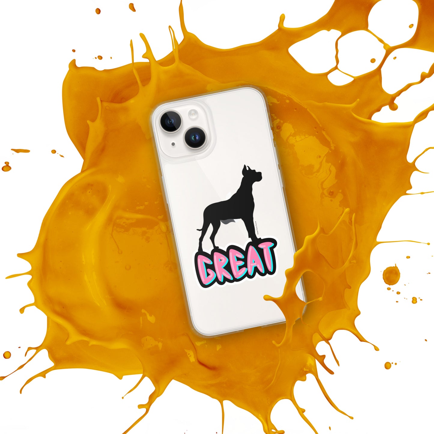 Great Dane Silhouette Clear Case for iPhone®