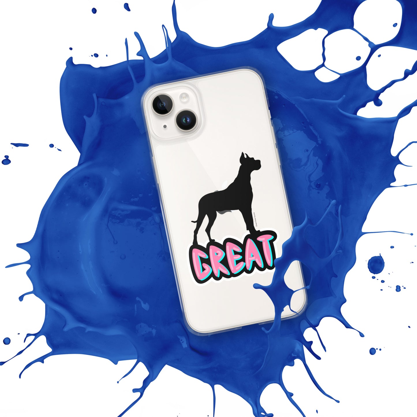 Great Dane Silhouette Clear Case for iPhone®