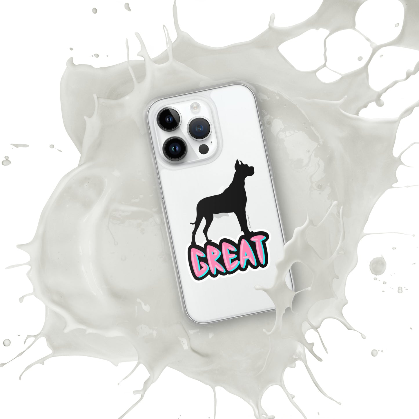 Great Dane Silhouette Clear Case for iPhone®