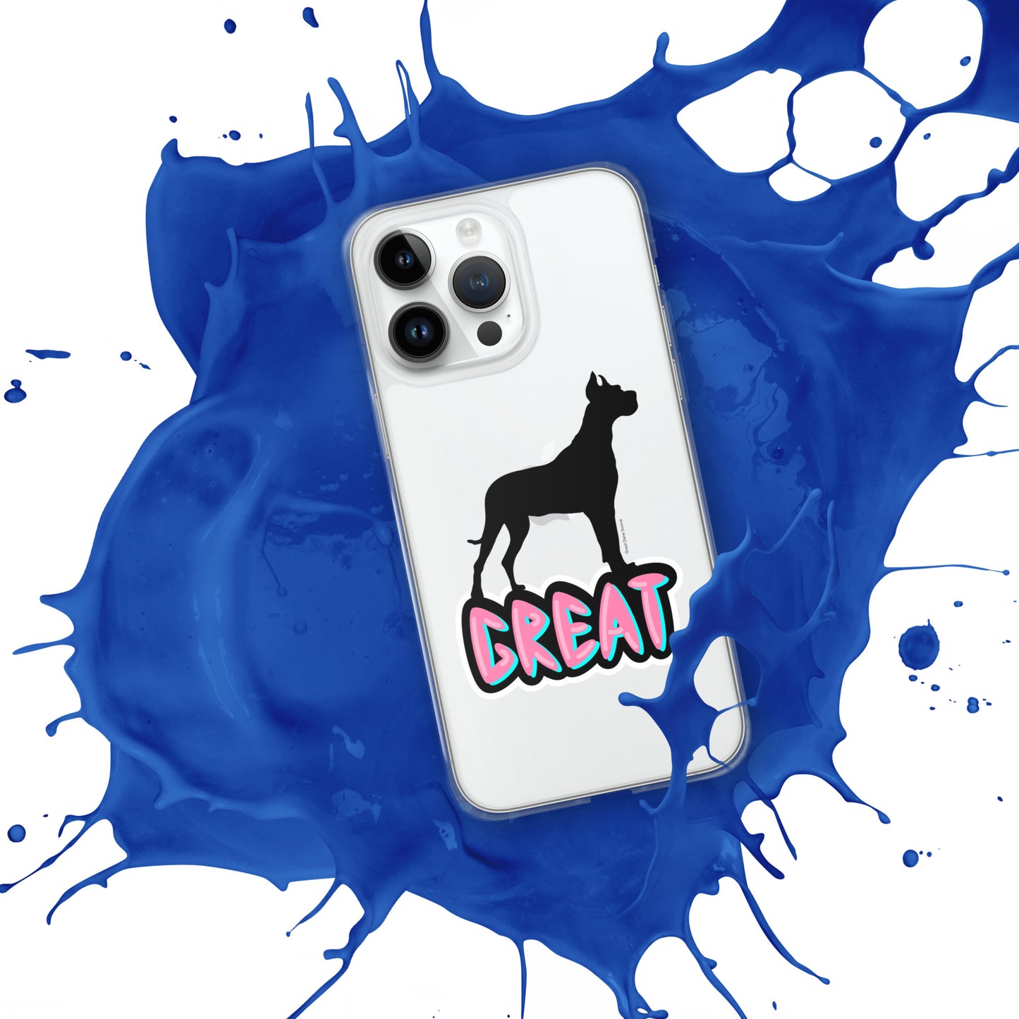 Great Dane Silhouette Clear Case for iPhone®