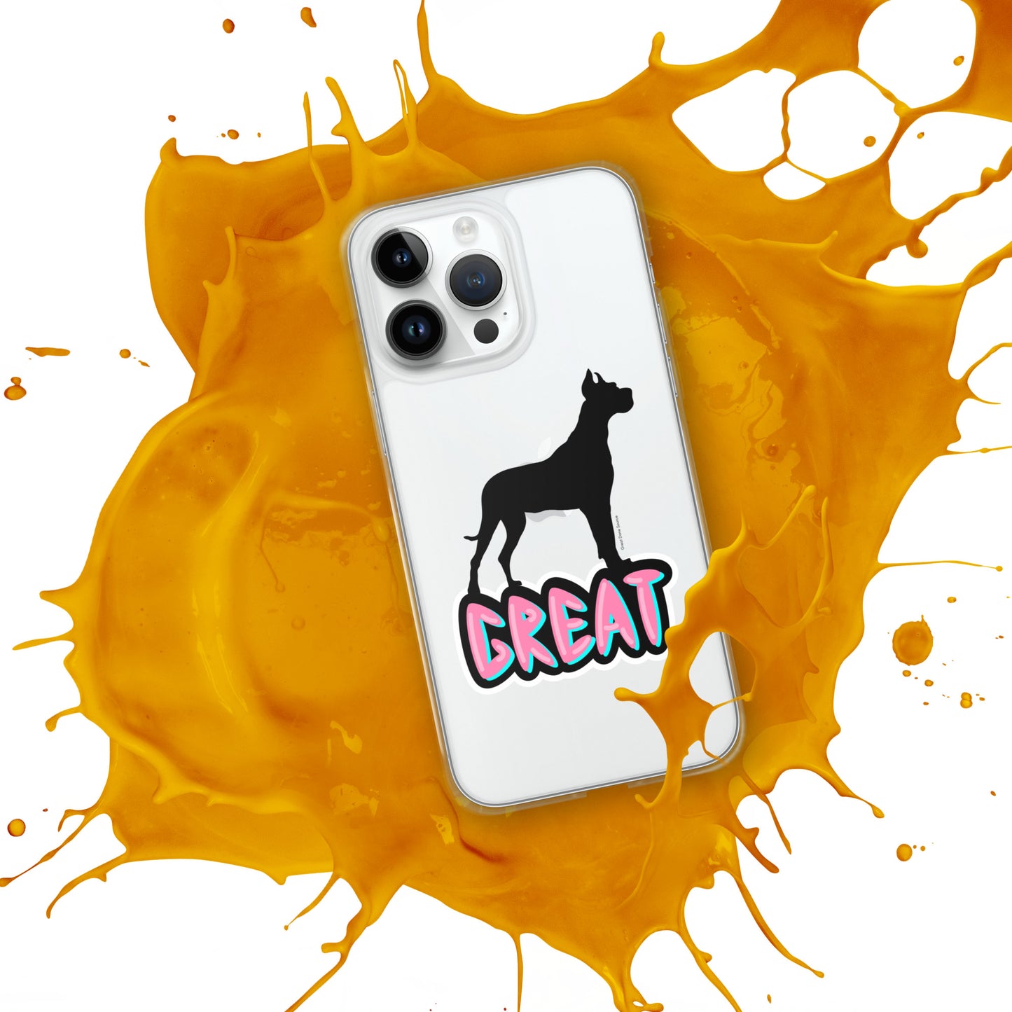 Great Dane Silhouette Clear Case for iPhone®