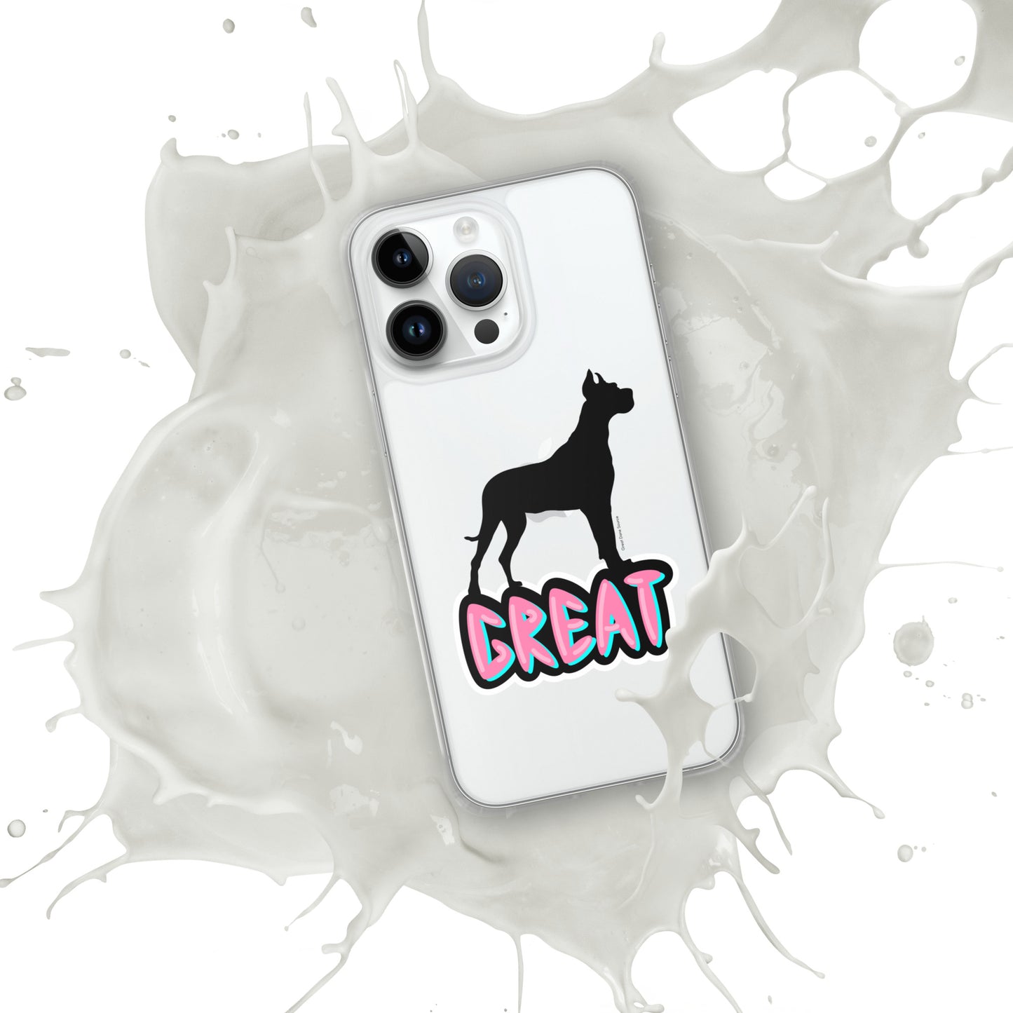 Great Dane Silhouette Clear Case for iPhone®