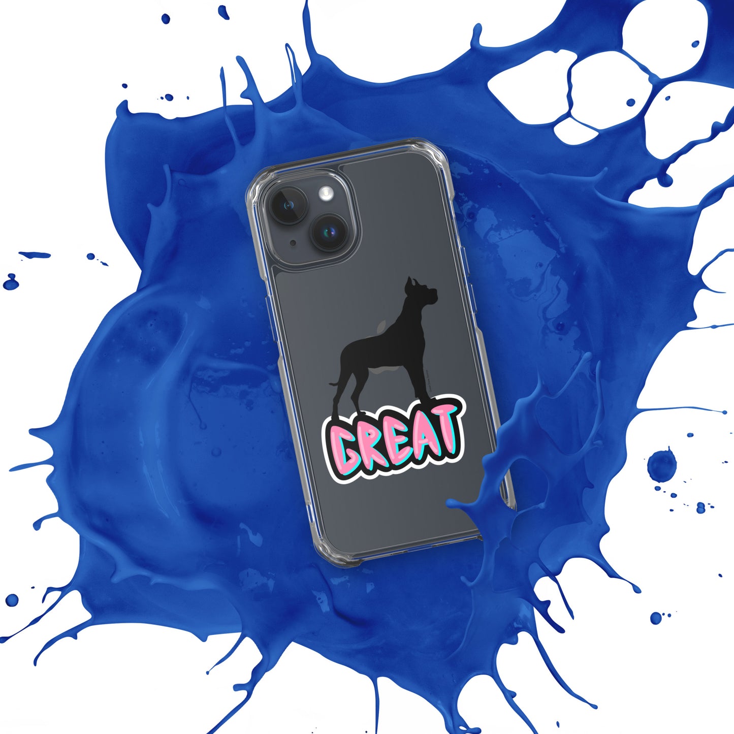 Great Dane Silhouette Clear Case for iPhone®