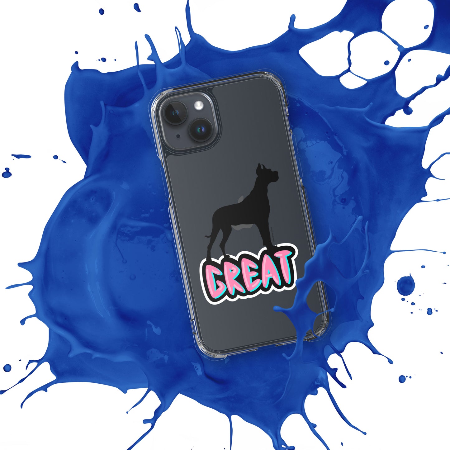 Great Dane Silhouette Clear Case for iPhone®