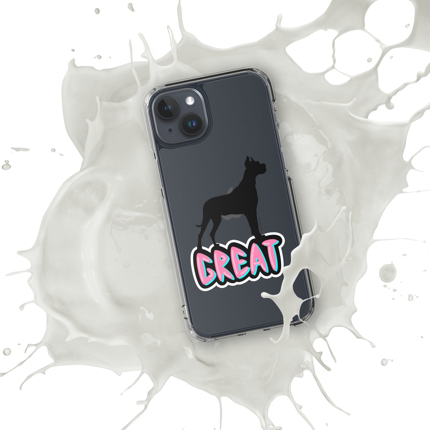 Great Dane Silhouette Clear Case for iPhone®