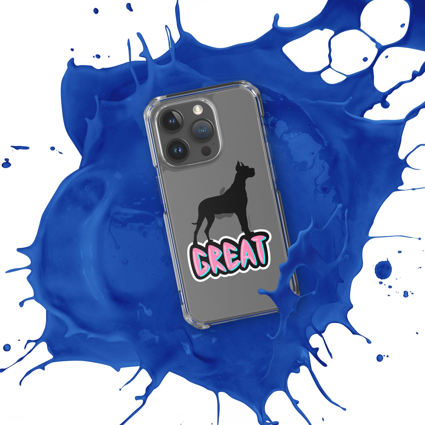 Great Dane Silhouette Clear Case for iPhone®