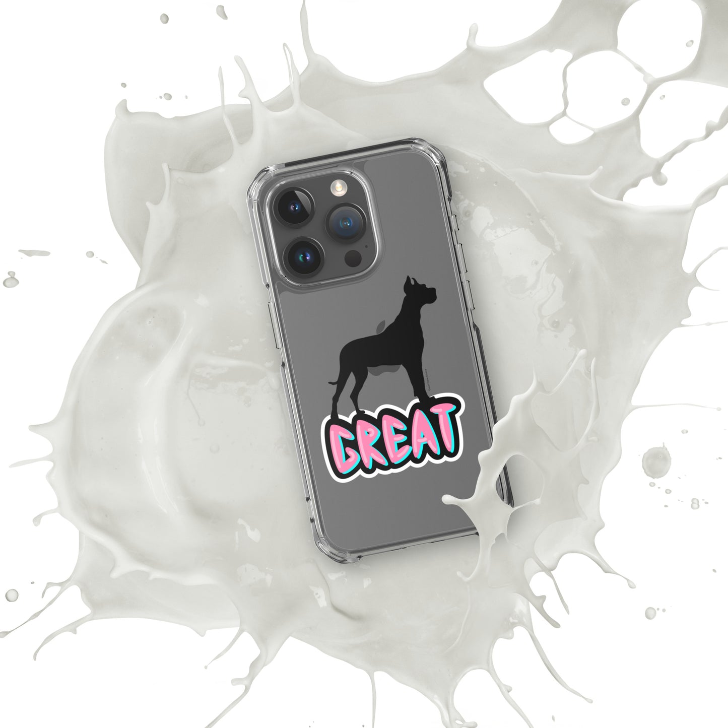 Great Dane Silhouette Clear Case for iPhone®