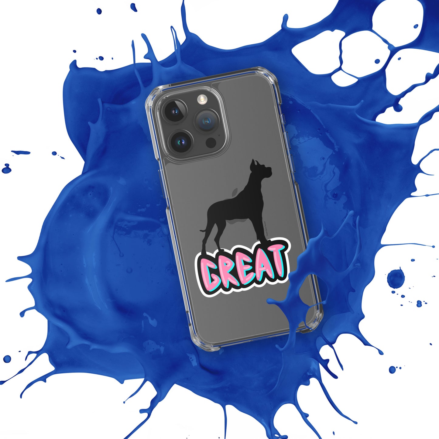 Great Dane Silhouette Clear Case for iPhone®