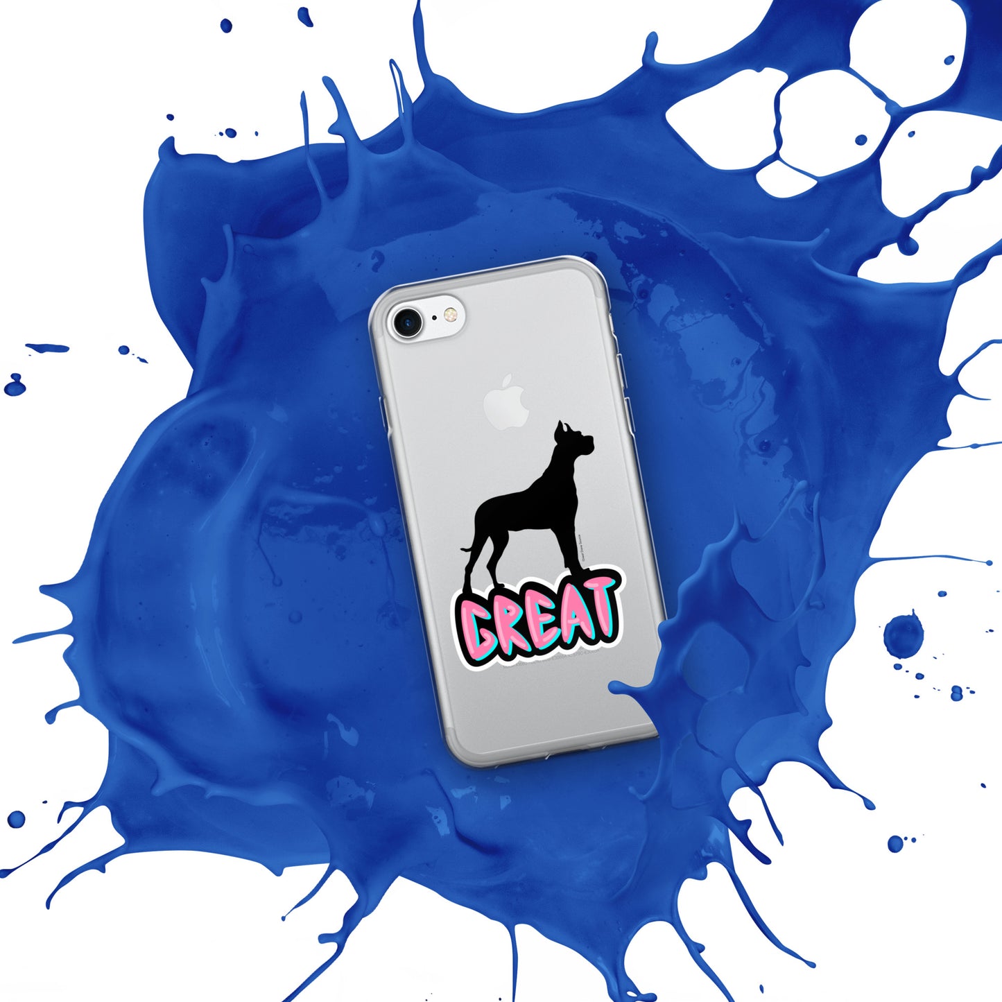 Great Dane Silhouette Clear Case for iPhone®