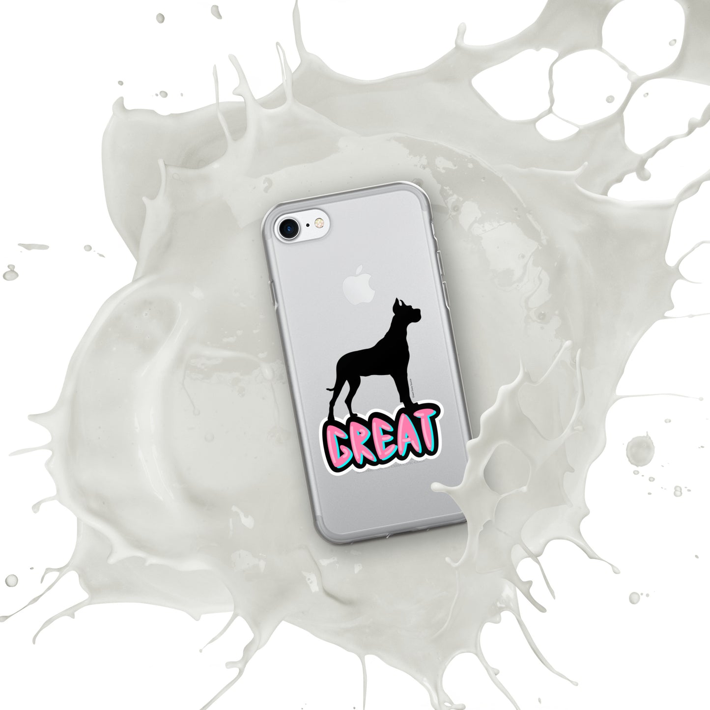 Great Dane Silhouette Clear Case for iPhone®