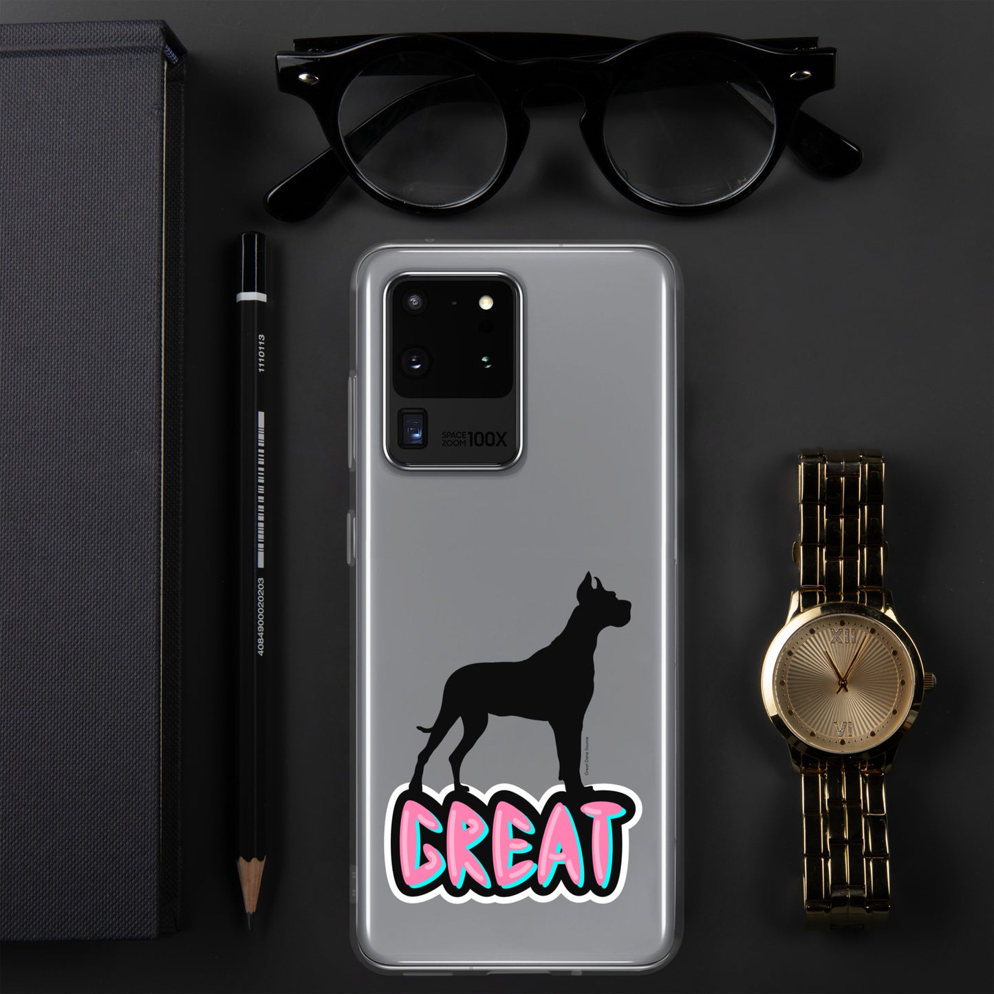 Great Dane Silhouette Clear Case for Samsung®