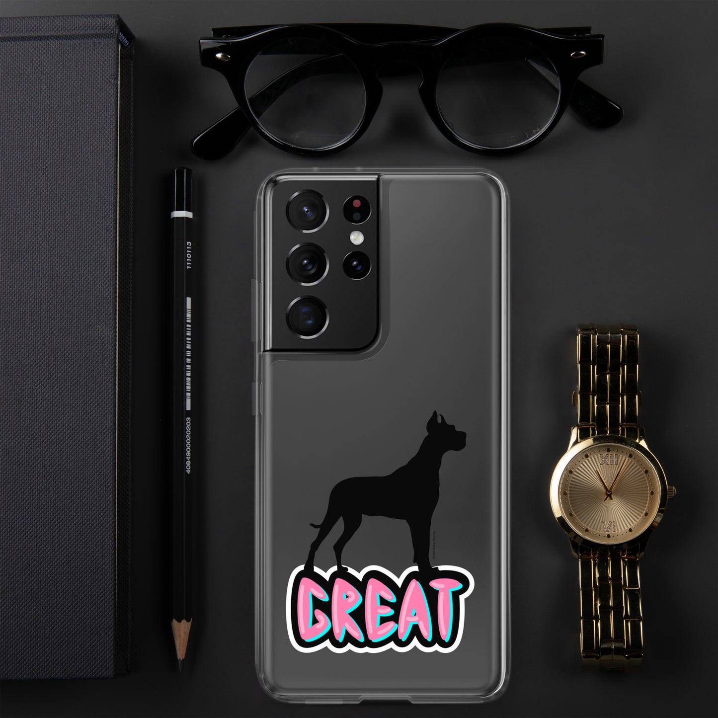 Great Dane Silhouette Clear Case for Samsung®