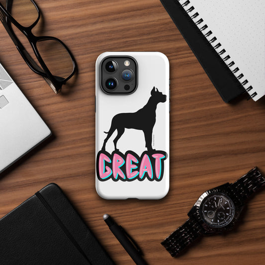 Great Dane Silhouette Tough Case for iPhone®